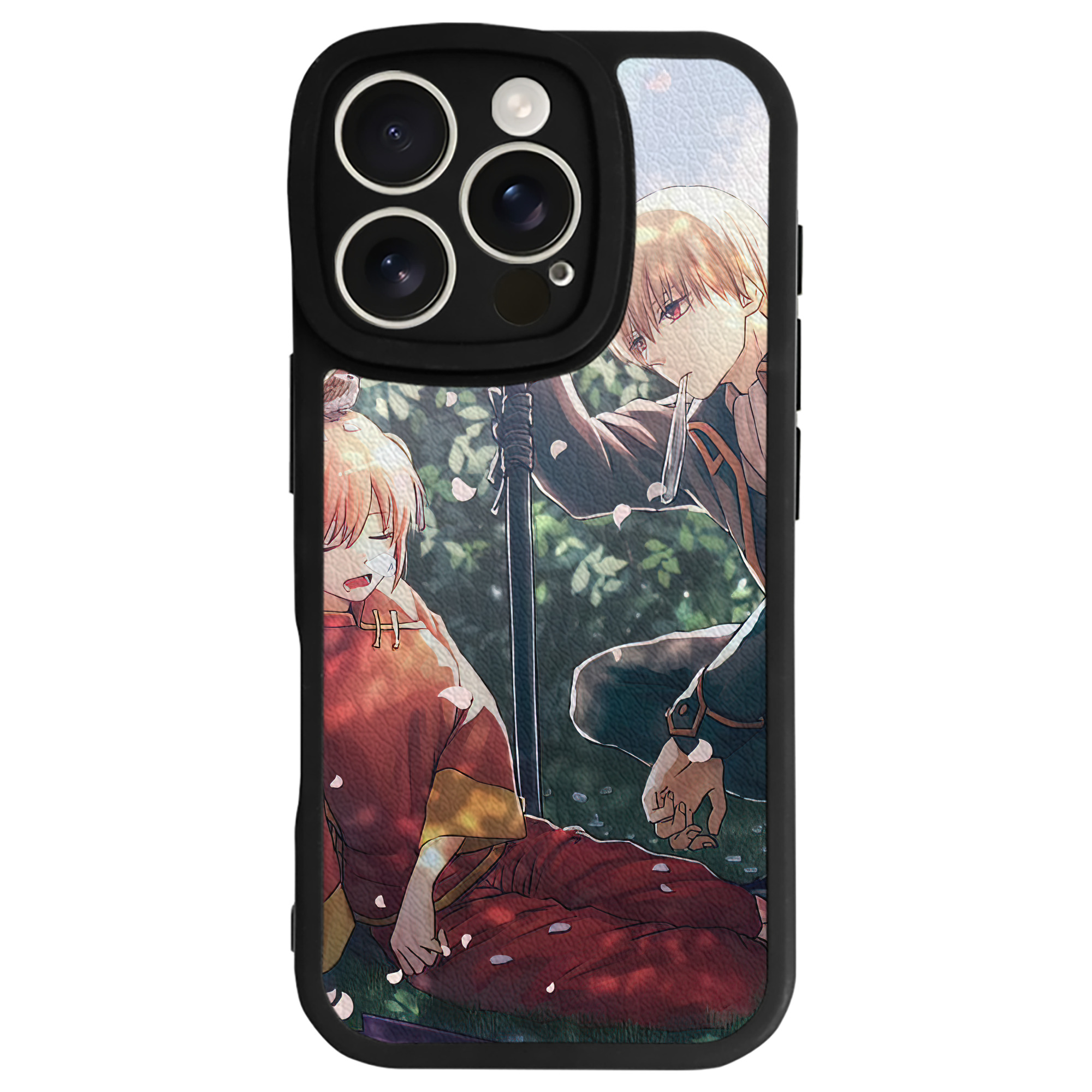 （画像用） ぎんたま 坂田銀時（さかたぎんとき） 神楽 志村新八（しむら しんぱち） GINTAMA Sakata Gintoki Kagura Shimura Shinpachi 【iPhone 16シリーズ対応】シリコンスマホケース（レザー調） 材質：シリコン